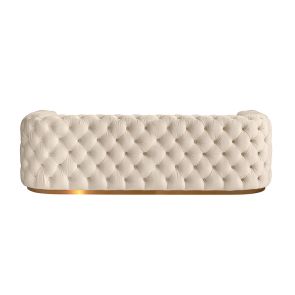 Frankfurt Three Seat Sofa - Chalk