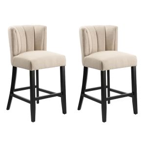Hatfield Juego de 2 Taburetes de Mostrador - Caliza
