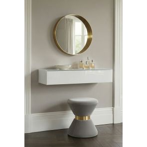Inga Console sospesa in Vetro bianco