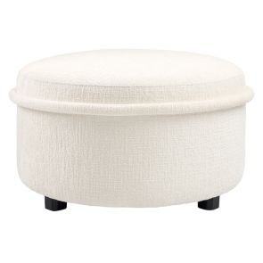 Tubio Stor Fotpall - Ivory Chenille