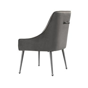 (ID:36982) Mason Chair Dove Grey -J882 - SHINY SILVER