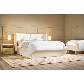Munich Lit-coffre  – Chenille Ivoire