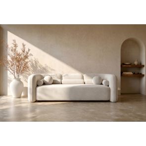 Munich Three Seat Sofa – Chalk