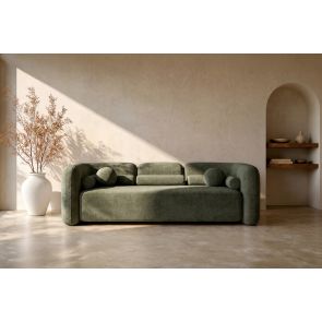 Munich Three Seat Sofa - Forest Green