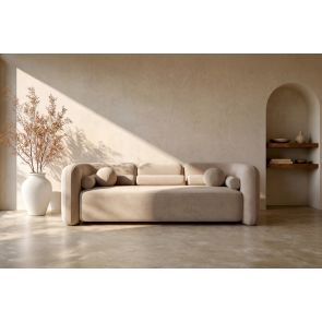 Munich Three Seat Sofa – Taupe