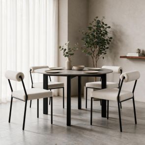 Lot de 2 Nosta chaises de salle à manger – Taupe clair