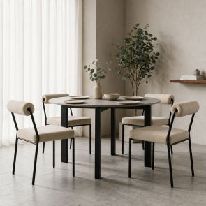 Lot de 2 Nosta chaises de salle à manger – Sable
