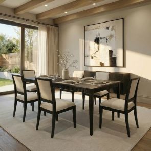 Oriel Dining Table and 6 Oriel Dining Chairs 