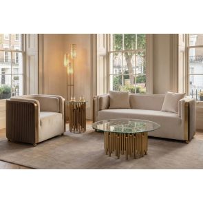 Ozman Canapé 2 places – Craie/ Vison