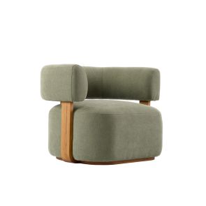 Pax Accent chair Sage Green – Chestnut 
