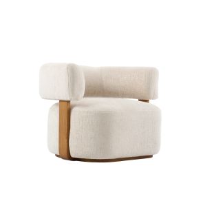 Pax Accent chair - Light Taupe - Chestnut
