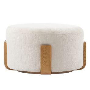 Pax Fotpall Light Taupe - Chestnut