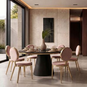 Ravello Dining Chair - Blush Pink