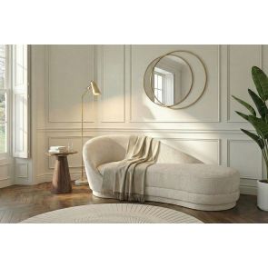 Selini Chaise Longue – Light Taupe Chenille