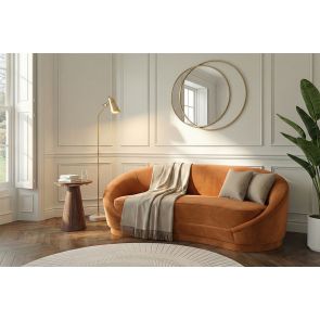 Selini Three Seat Sofa - Pumpkin