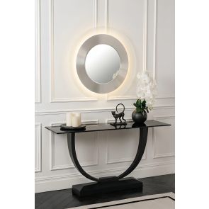 Solar Flare Wall Mirror Silver