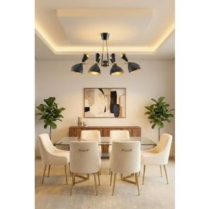 Delano Suspension à 8 lumières