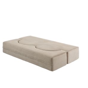 Zzofa Canapé-lit – Double – Taupe clair