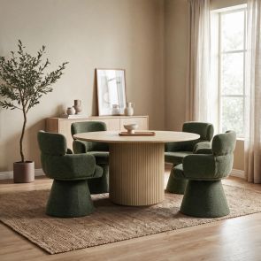 Zuno Chaise de salle à manger – Vert fougère