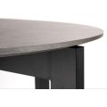 Niven 6-8 Seat Dining Table Concrete Effect - Black Legs-view4