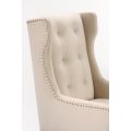 Grayson Fauteuil, finition argent – Craie-view5