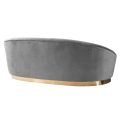 Selini 3-Sitzer Sofa - Messing - Basis - Taubengrau-view4