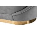 Selini 3-Sitzer Sofa - Messing - Basis - Taubengrau-view5