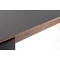 Corinna 8 Seat Dining Table Grey - Black legs-view5
