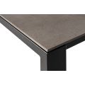 Corinna 6 Seat Dining Table Concrete effect - Black Legs-view4