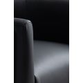 Alveare Thekenhocker - Messing - Schwarzes Kunstleder-view4