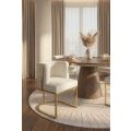 Alveare Chaise, base laiton - Craie-view2