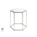 Alveare Silver Side Table -view1