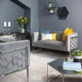 Alveare 2-Sitzer Sofa -Silber- Taubengrau-view2
