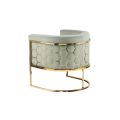 Alveare Fauteuil, base laiton - Jade-view1