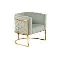 Alveare Fauteuil, base laiton - Jade-view2