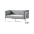 Alveare 2-Sitzer Sofa -Silber- Taubengrau-view4