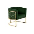 Alveare Fauteuil, base laiton - Vert bouteille-view2