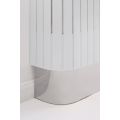 Anastasia Verstelbare Radiator Ombouw van Wit Glas - Zilver-view4