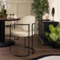 (ID:37426) Angelica chair- S-2120/2123 - Chalk - Black frame-view2