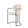 Angelica Sedia da pranzo – Gesso – Nera-view1