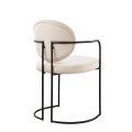 (ID:37426) Angelica chair- S-2120/2123 - Chalk - Black frame-view3
