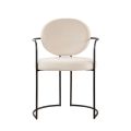 (ID:37426) Angelica chair- S-2120/2123 - Chalk - Black frame-view4