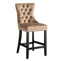 Antoinette Bar Stool Taupe-view1