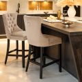 Antoinette Bar Stool Taupe-view2