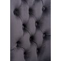 Antoinette Smoke Grey Dining Chair - Walnut Legs-view4