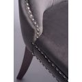 Antoinette Smoke Grey Dining Chair - Walnut Legs-view5