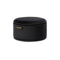 Aria Storage Ottoman – Black – Brass/Silver-view1