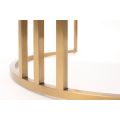Aria Chaise de salle à manger, cadre laiton – Craie-view4