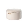 Aria Set de table basse et rangement ottoman, laiton - Craie-view7