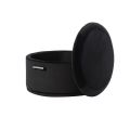 Aria Storage Ottoman – Black – Brass/Silver-view5